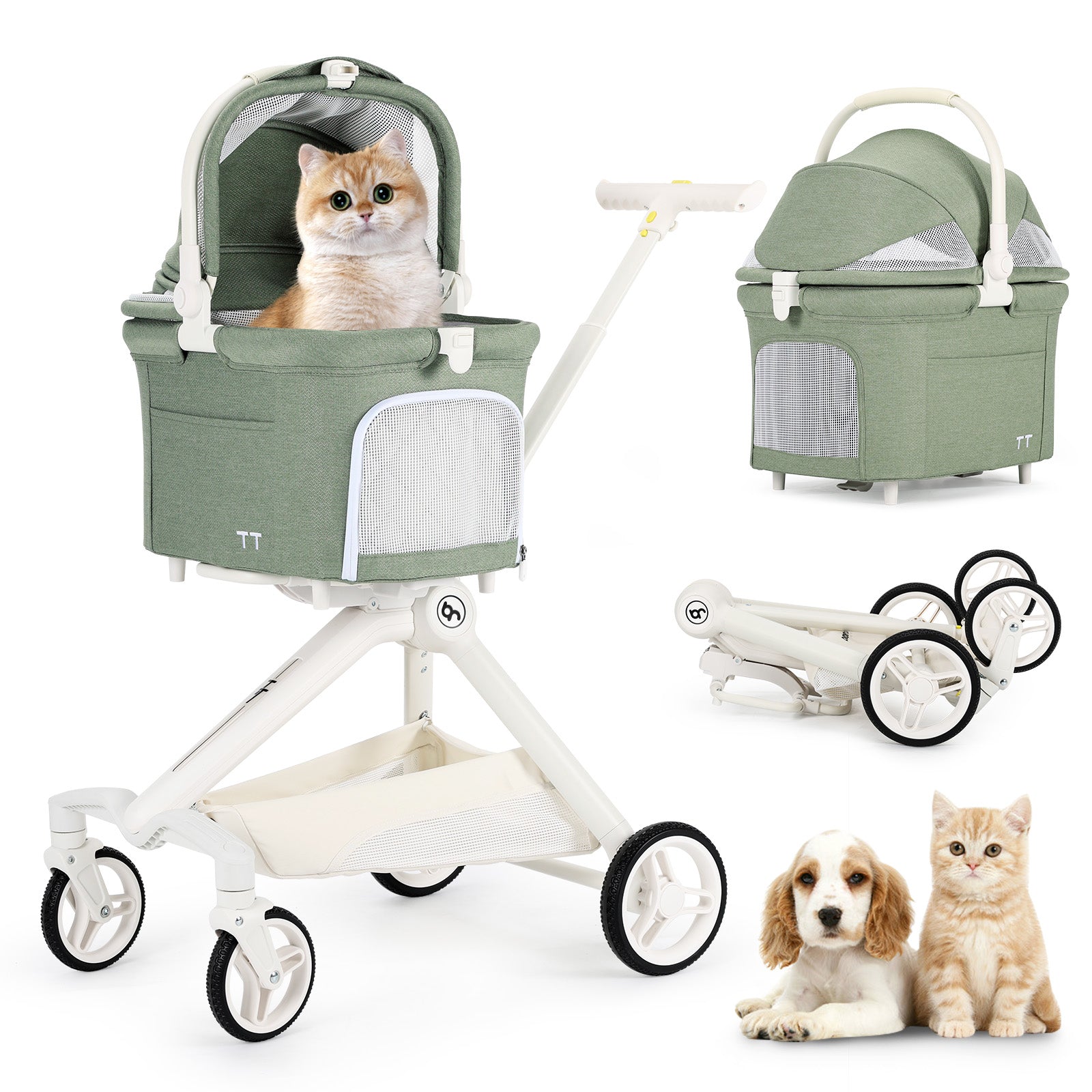 Beberoad TT Compact & Colorful Pet Stroller for small Pet