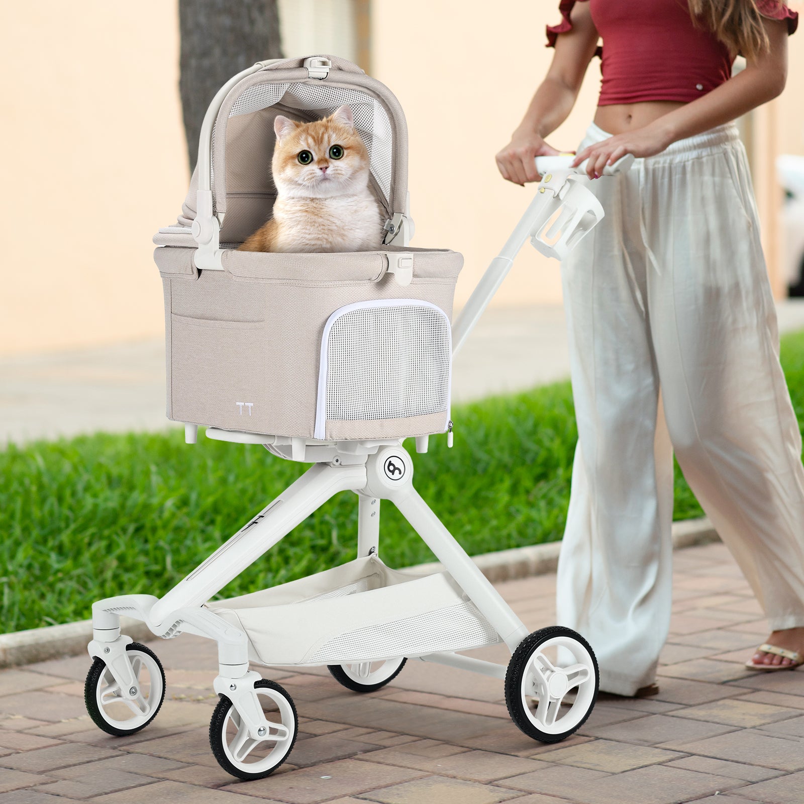 Beberoad TT Compact & Colorful Pet Stroller for small Pet