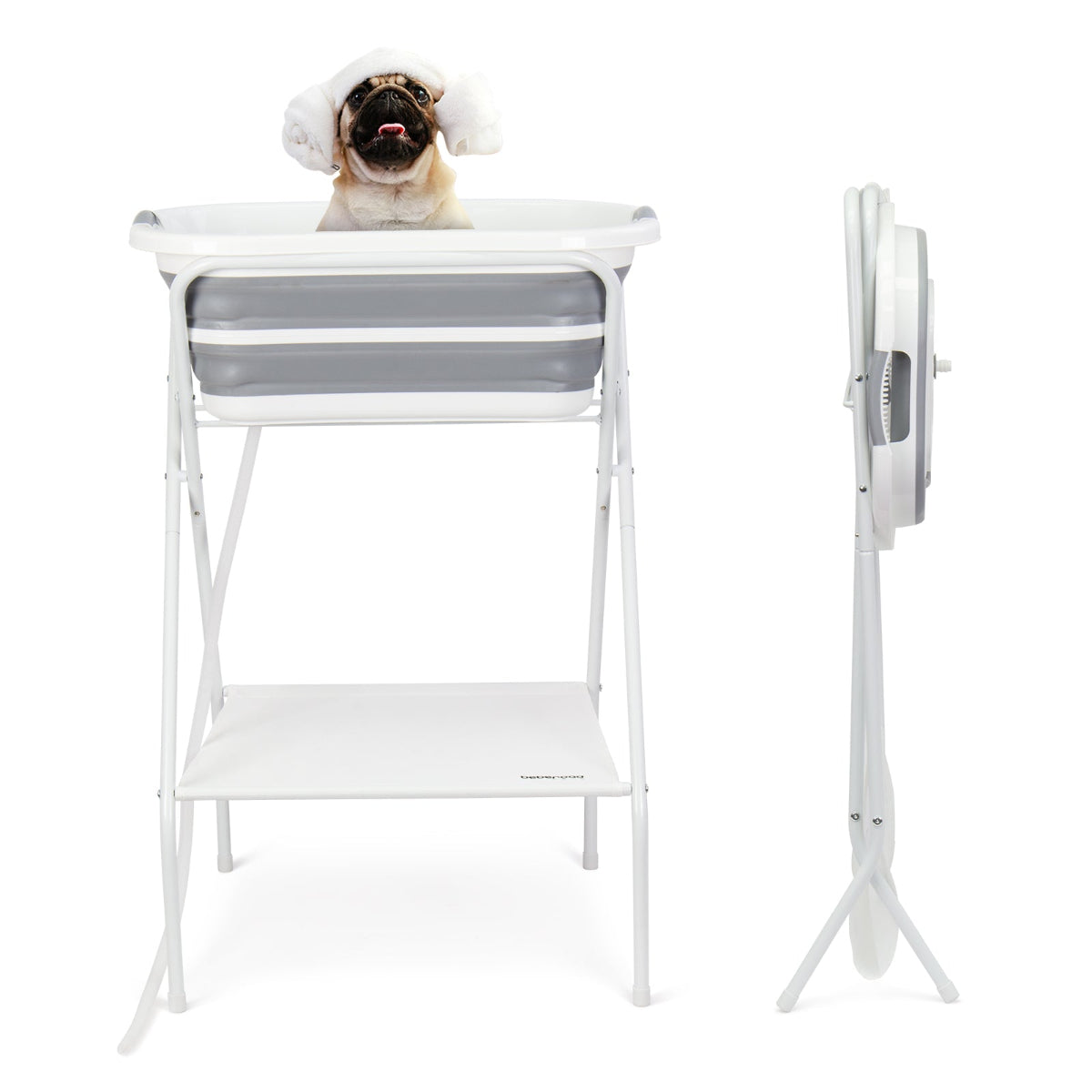 peg perego bathtub Beberoad B1 2 in 1 Dog Bath Tub | Elevated Collapsible Foldable Portable