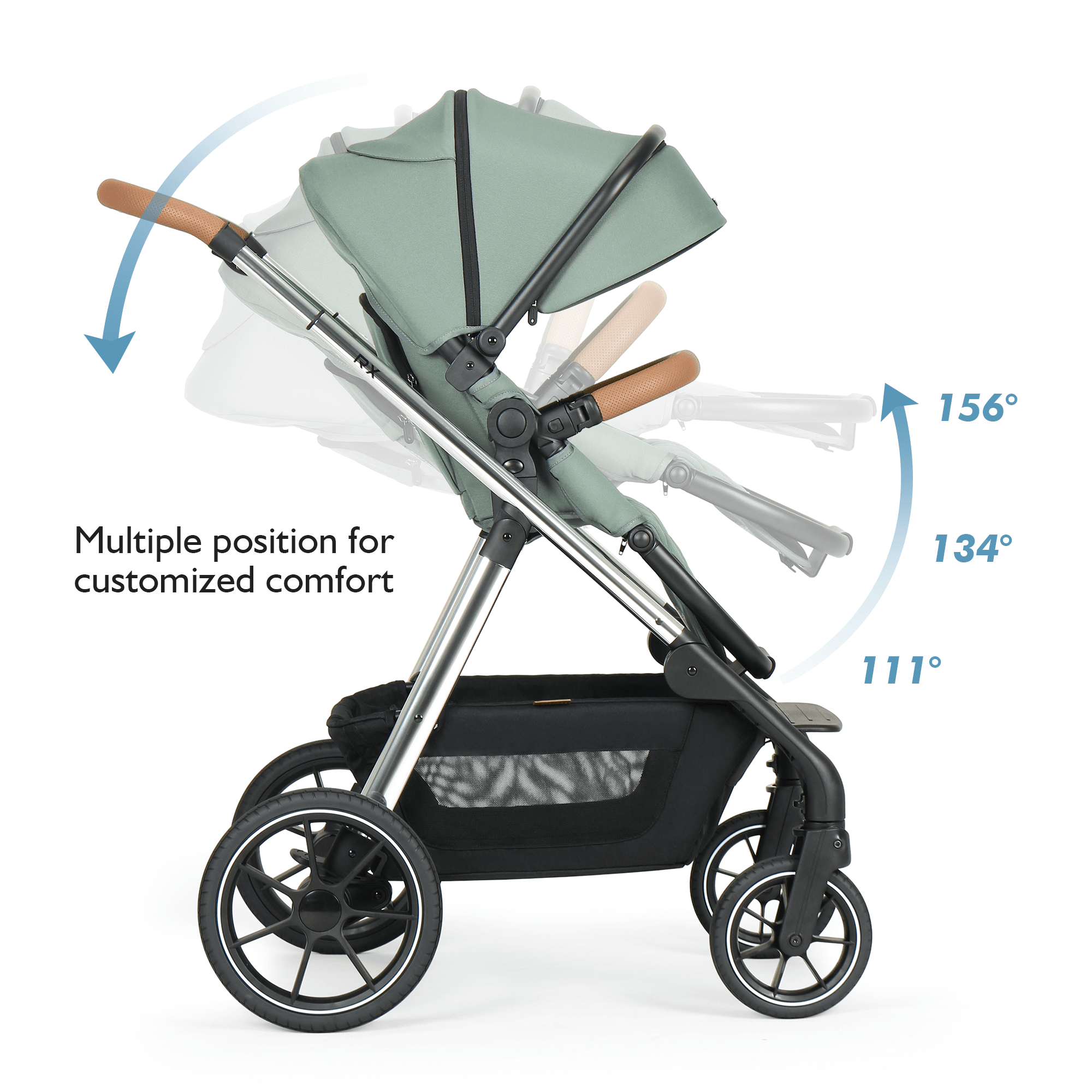 "Beberoad RX Baby Stroller folding mechanism demonstration - easy one-hand folding"
