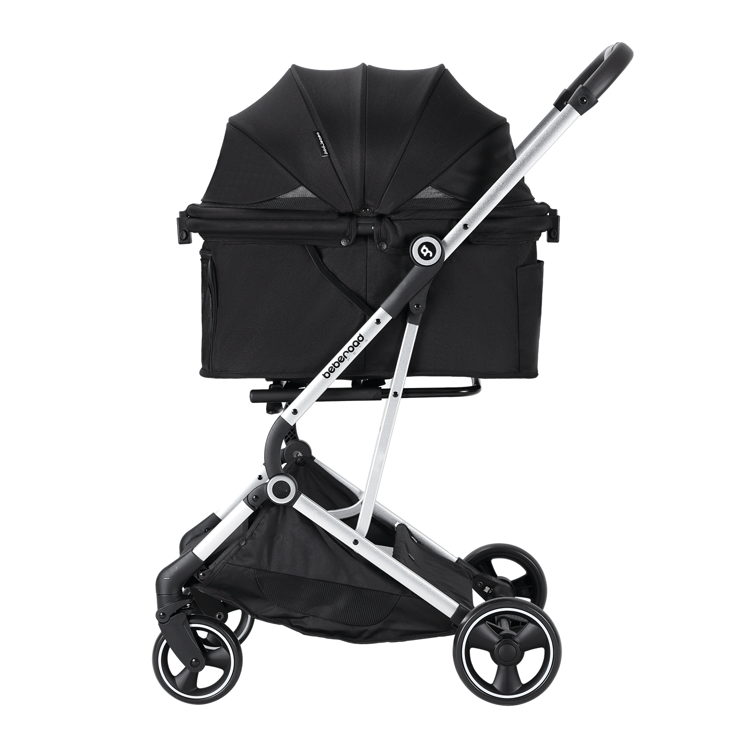 Beberoad T4 Pet Stroller | 4 Wheels Folding | for Small & Medium Pets