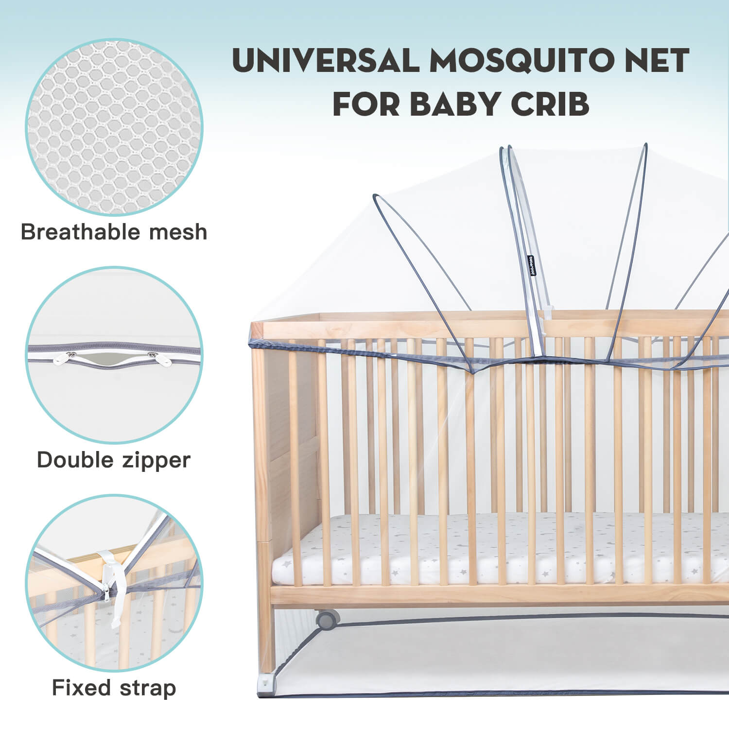 Beberoad Crib Tent Mosquito Net
