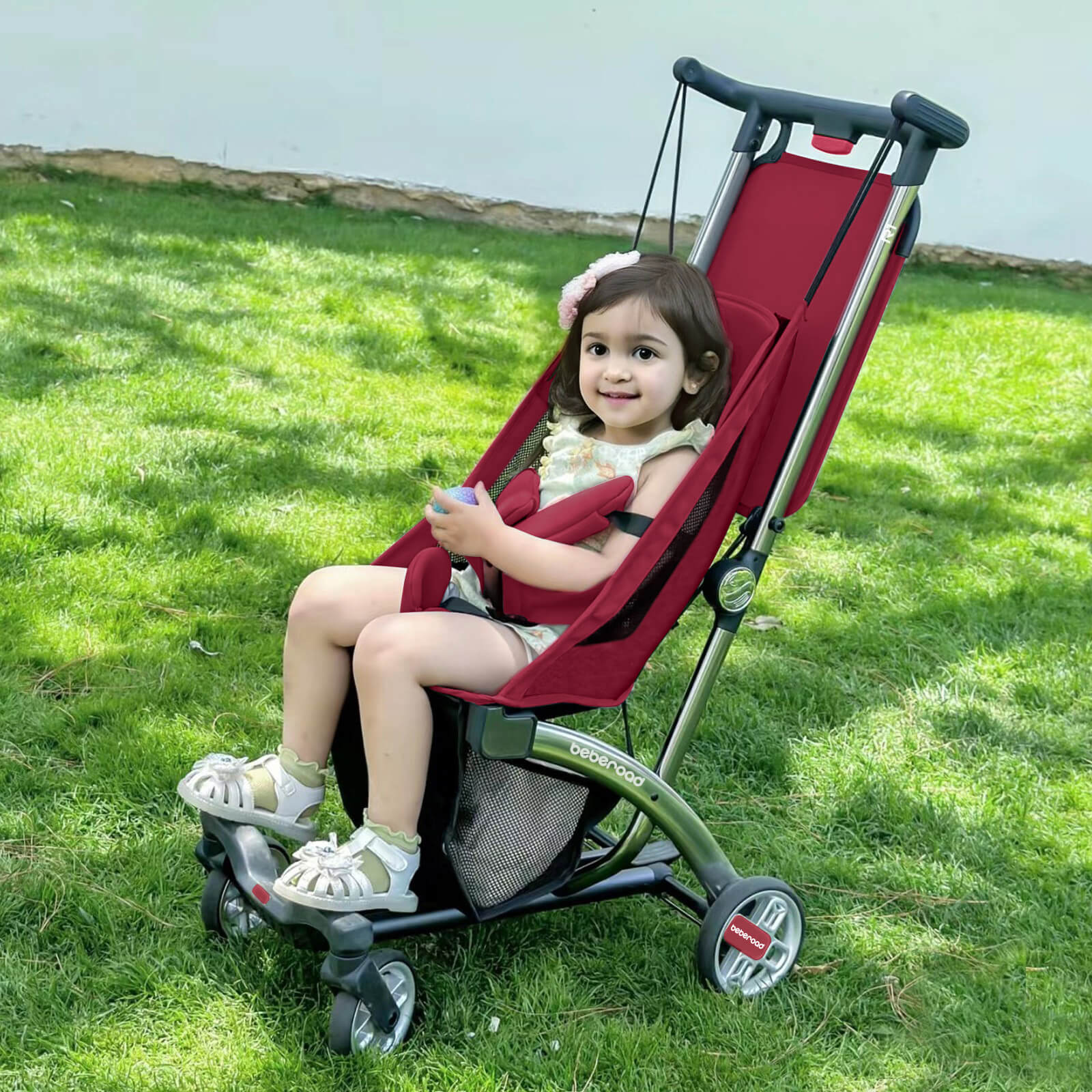 Beberoad R1 Baby Stroller | Auto-Folding | Single or Double Travel Stroller