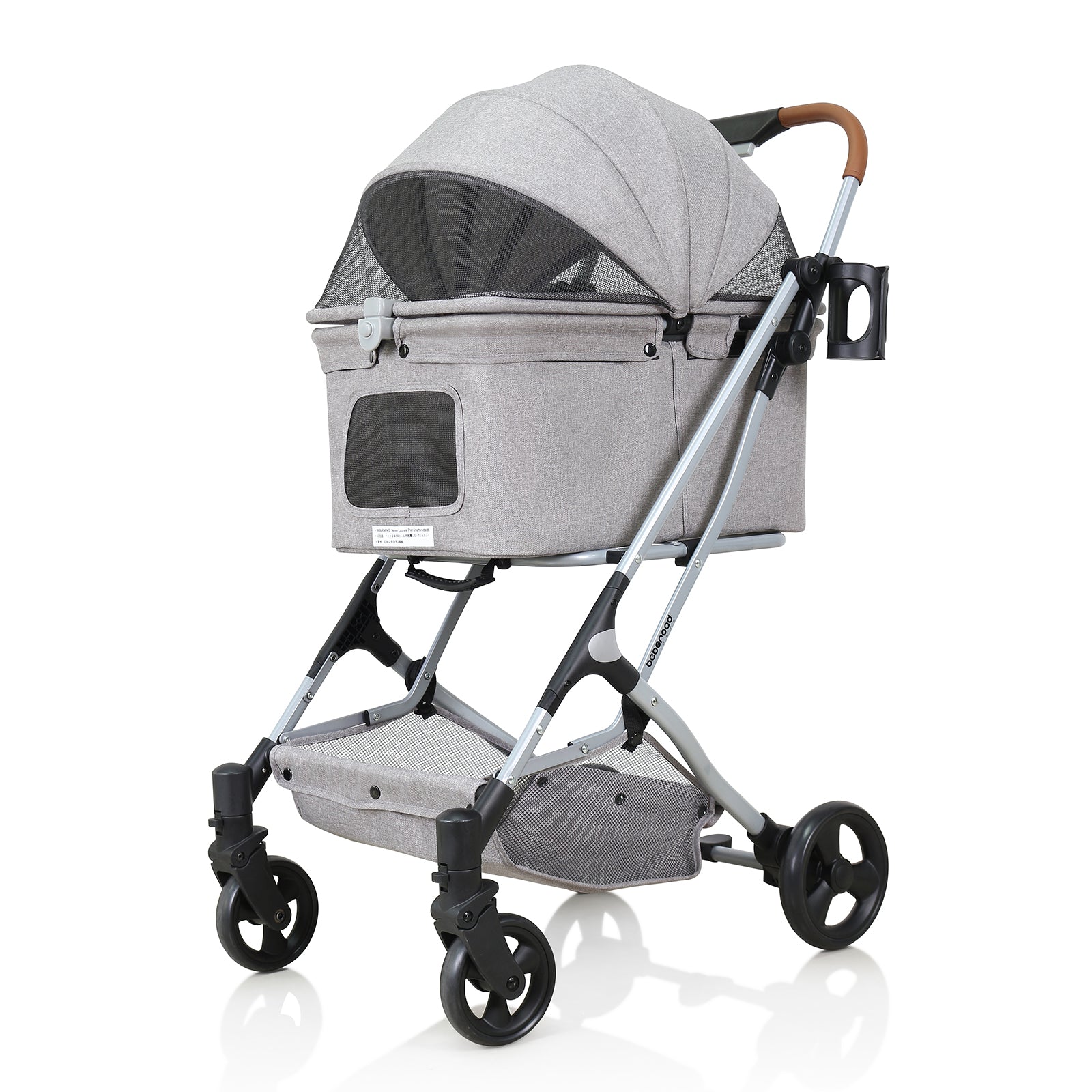 Beberoad R4 Small Pet Stroller | with 180° Canopy | Lightweight | Folding