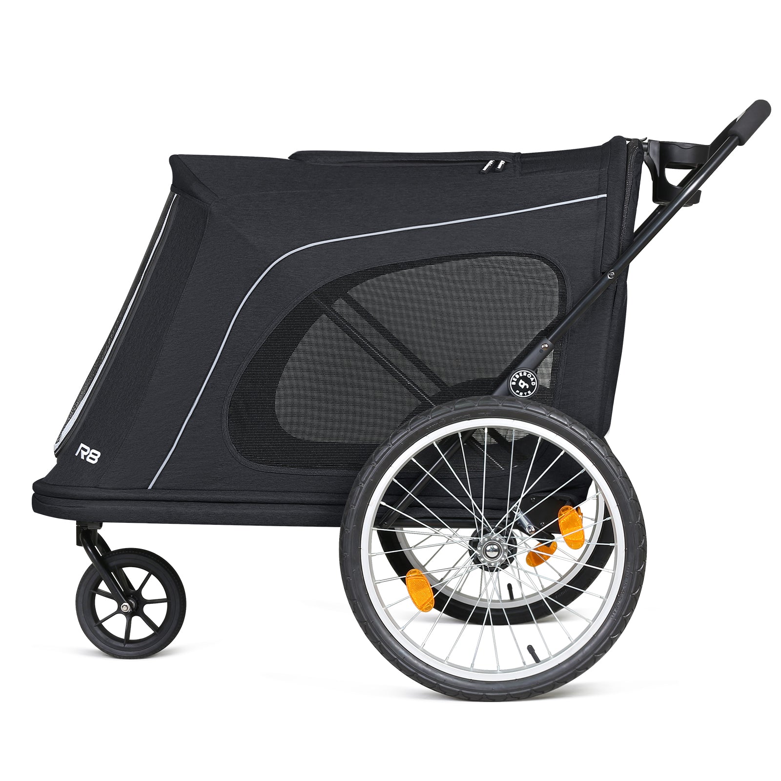 Beberoad R8 Large pet stroller | Foldable | Conveniently Carriable by Bike and Car | for Large Pets