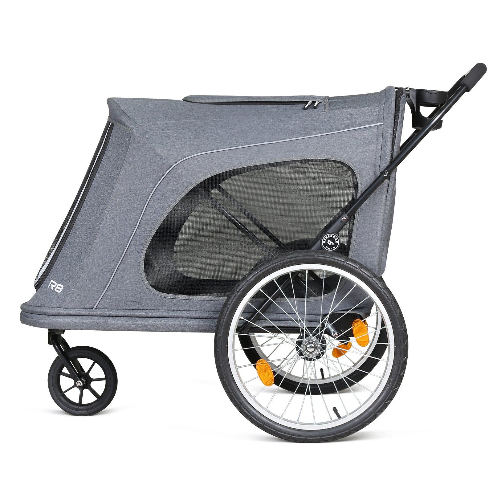 Beberoad R8 Large pet stroller | Foldable | Conveniently Carriable by Bike and Car | for Large Pets