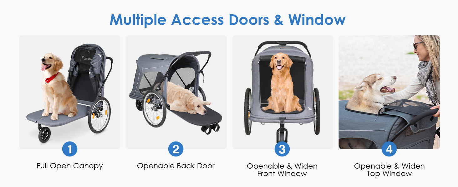 multiple access doors & window