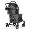 Beberoad T1 Double Pet Stroller for 2 Dogs & Cats | Foldable Stroller with Detachable Carrier