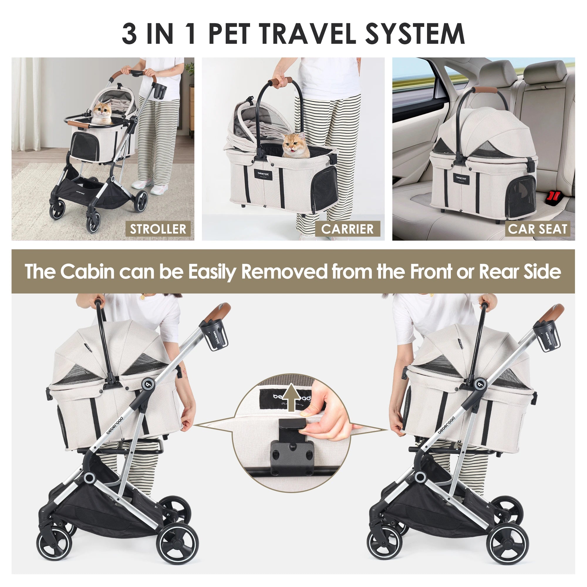 3 in 1 pet travel system