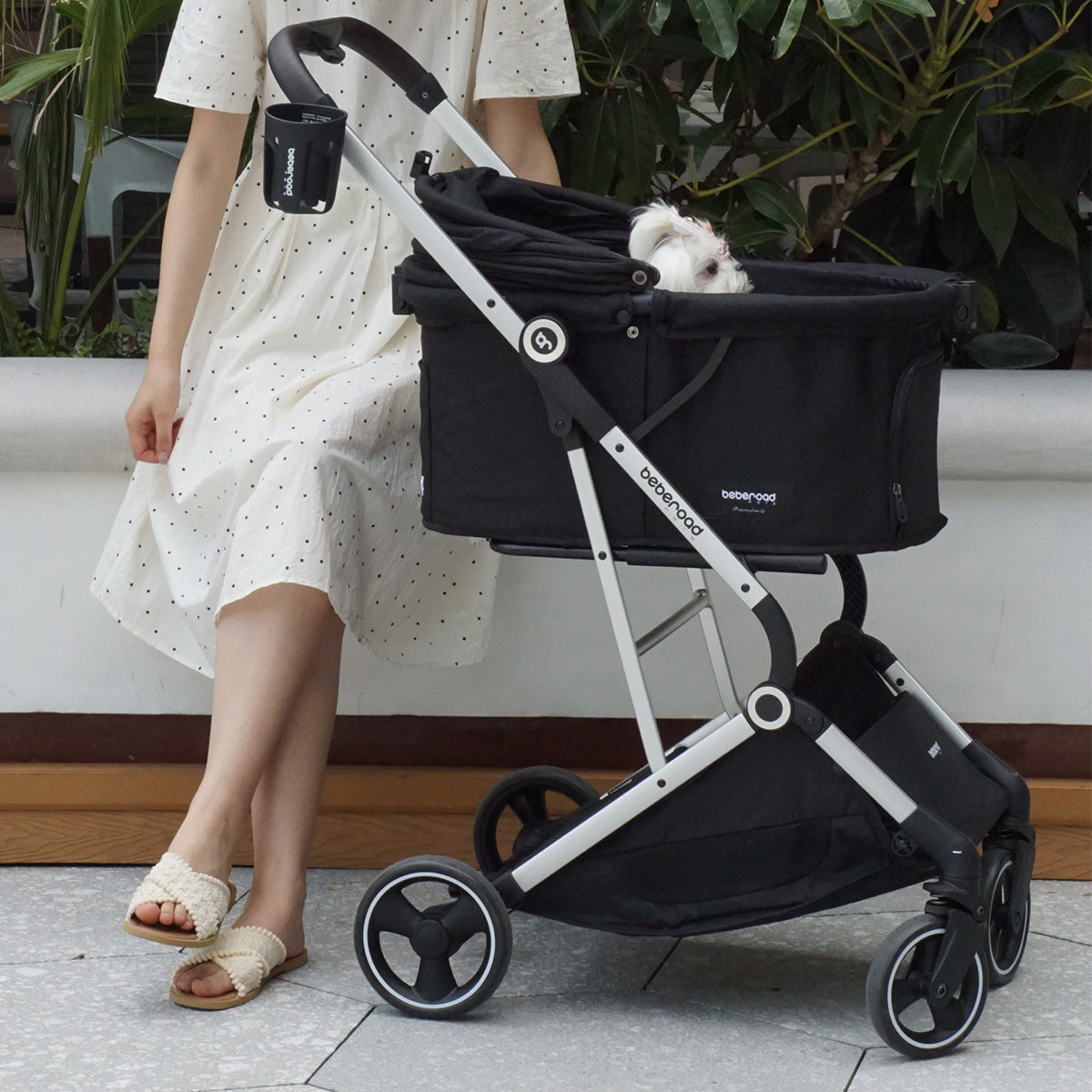 Beberoad T4 Pet Stroller | One-click Fold | for Small & Medium Pets