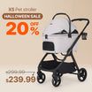 Beberoad X5 PRO Luxury Pet Stroller | Foldable and Carrier | for Medium Pets