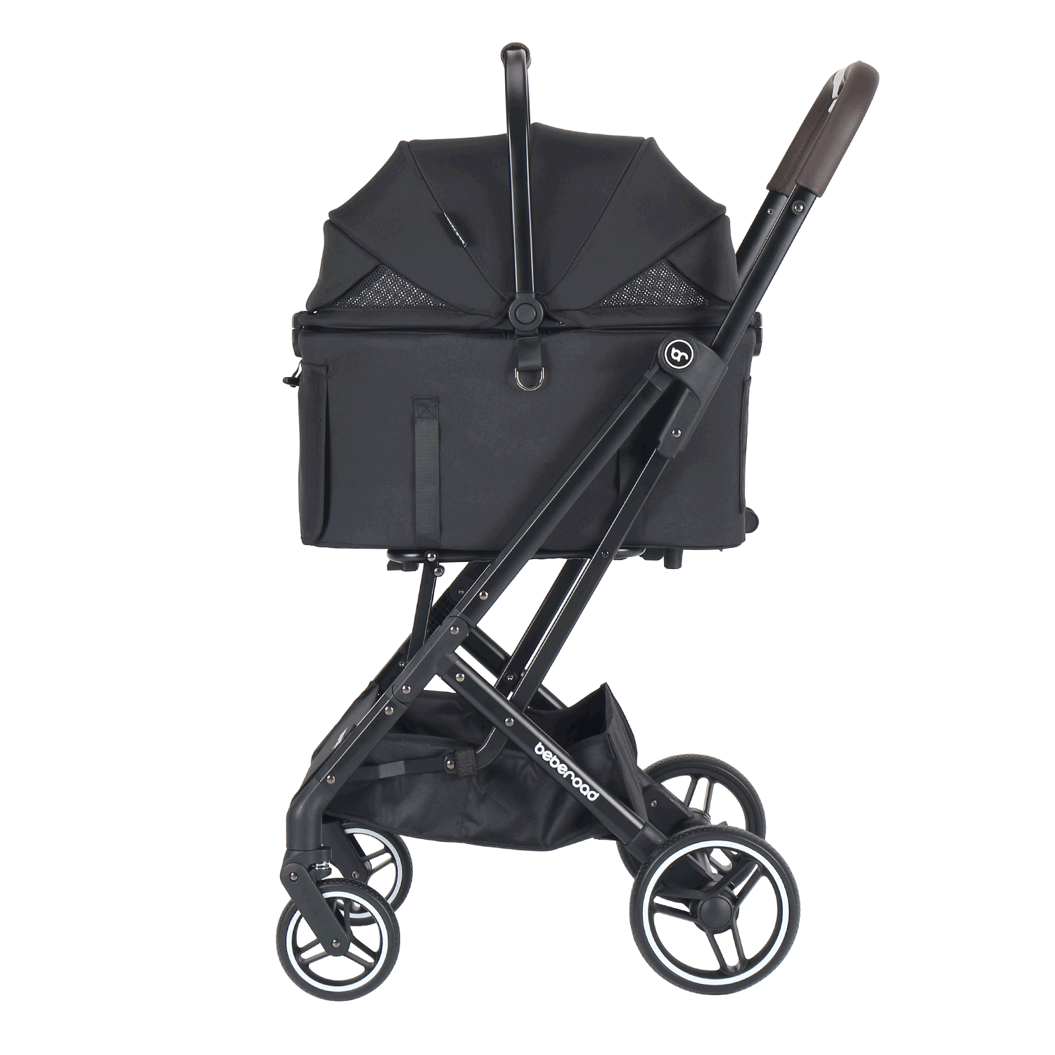 Beberoad X2 Small Pet Stroller | Detachable or One-touch Folding | Compact for Travel
