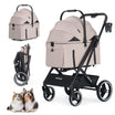 Beberoad X3 2 in 1 Pet Stroller | 4 Wheels Lightweight Foldable Carrier Dog Stroller