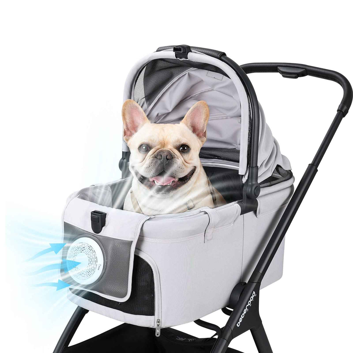 Beberoad Pet Stroller Cooling Pad with Detachable Fan