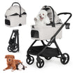 Beberoad X5 PRO Luxury Pet Stroller with detachable carrier for medium dogs and cats