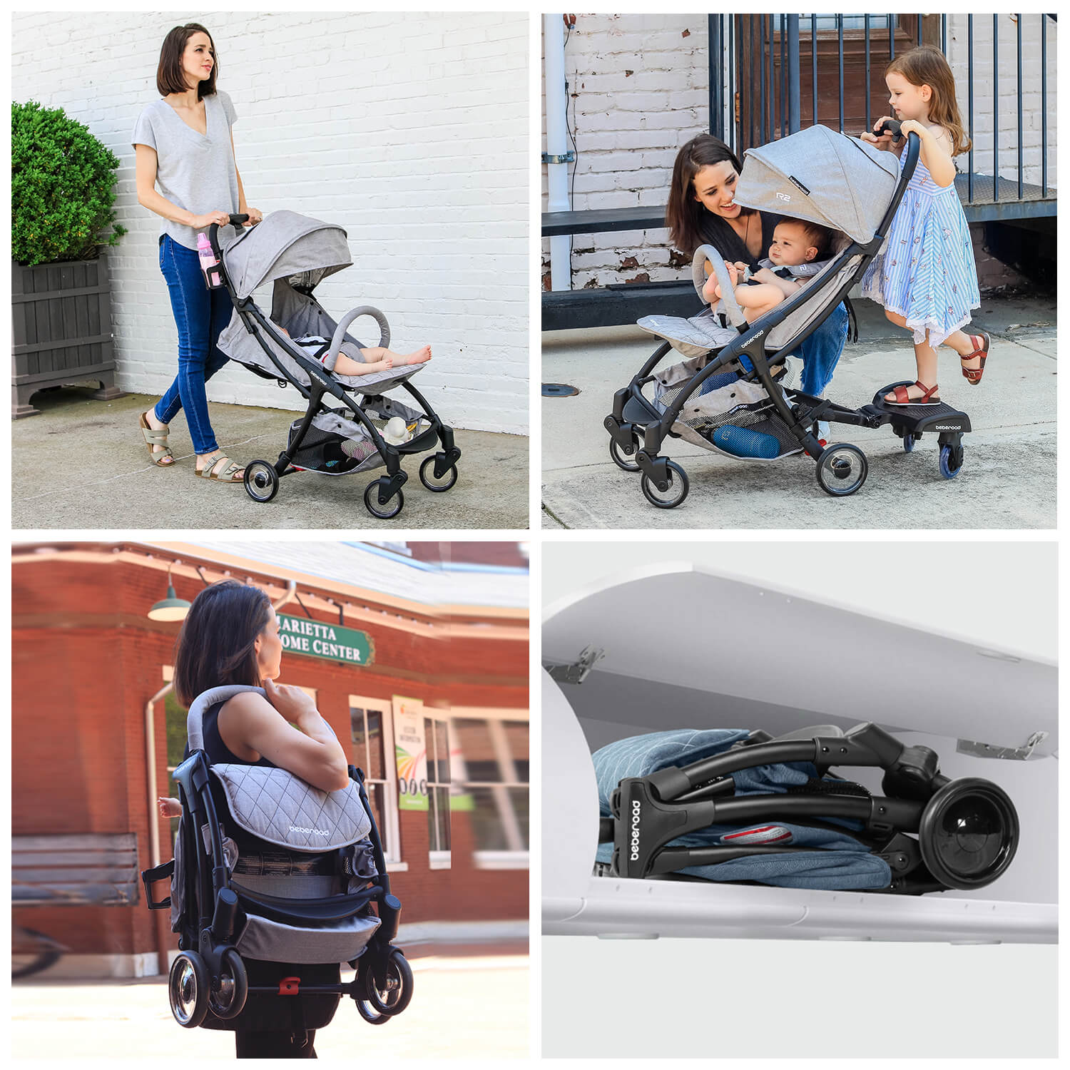 Beberoad R2 Baby Stroller | Compact Stroller | Foldable Lightweight