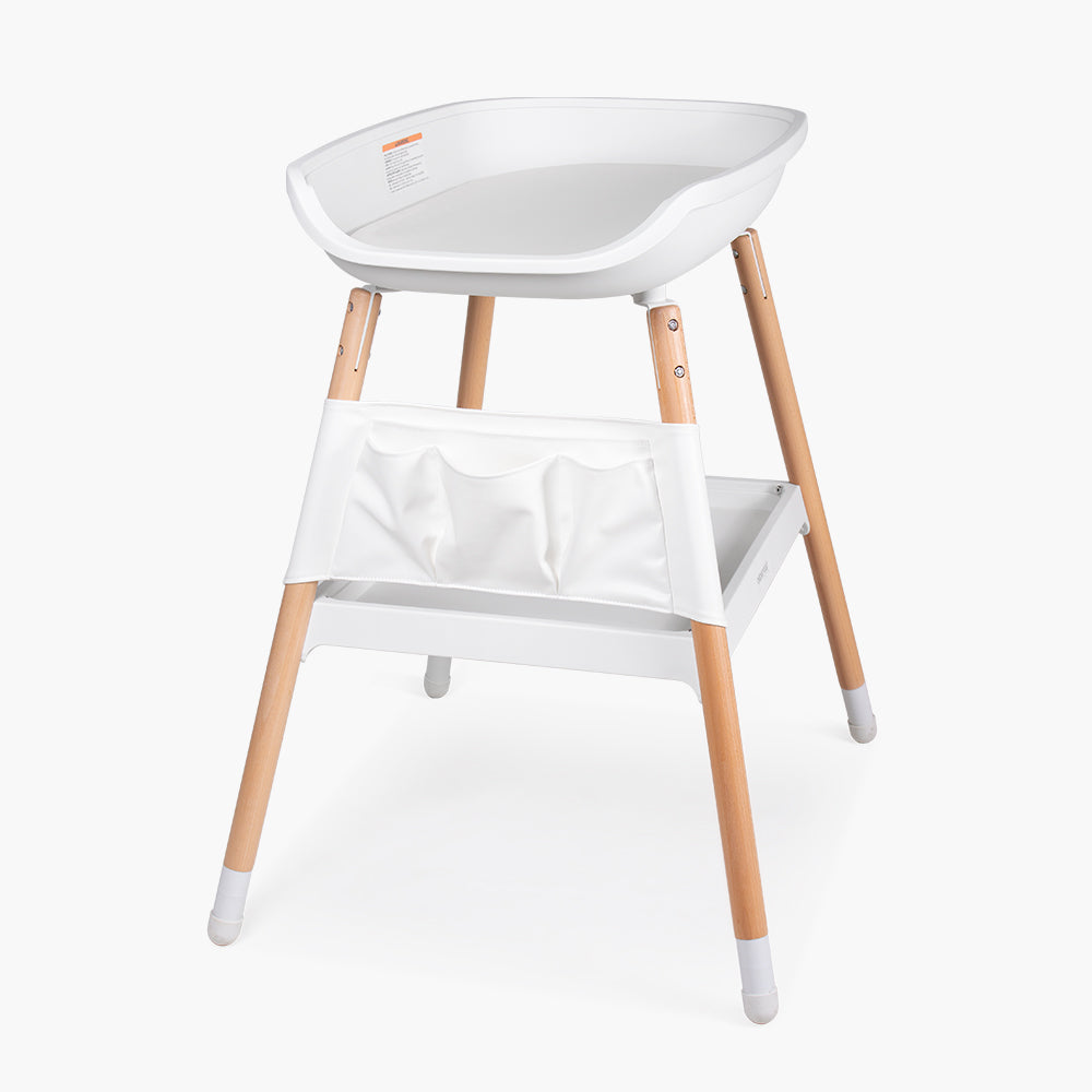 Beberoad D1 Baby Changing Table with Changing Pad | Adjustable Height | with Nursery Organizer and Storage Rack