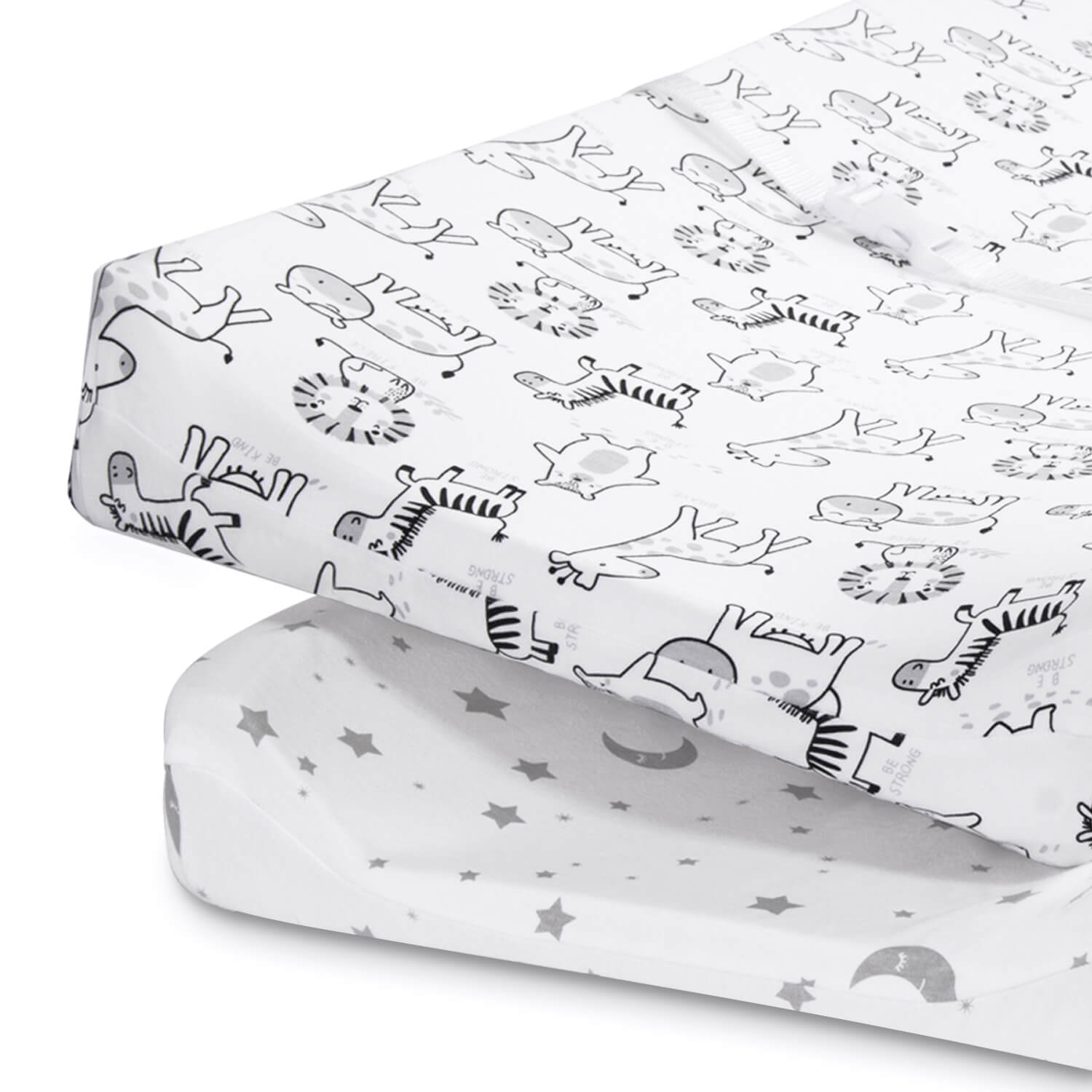 Beberoad Baby Bassinet Sheets | 100% Cotton Soft Universal Fitted Sheets for Oval, 2 Pack