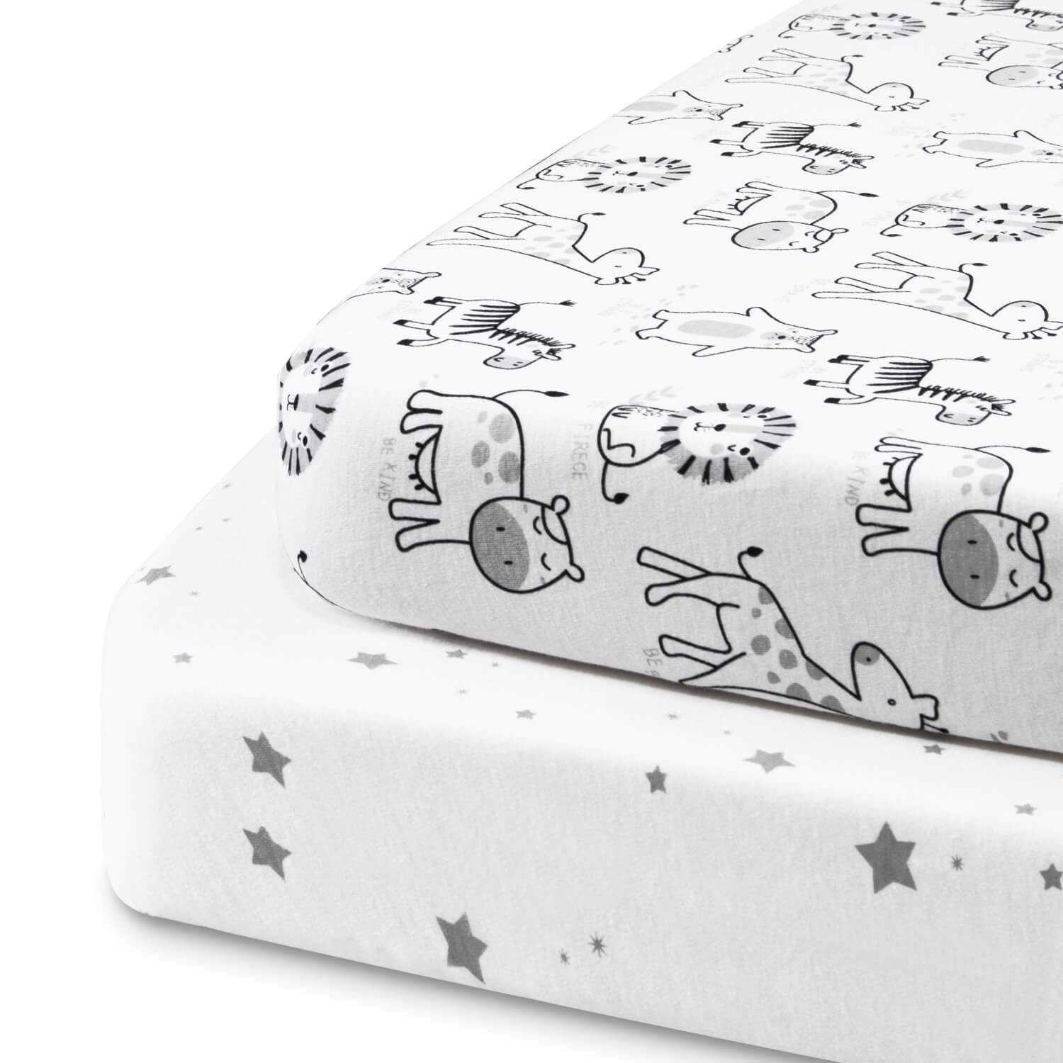 Beberoad Baby Bassinet Sheets | 100% Cotton Soft Universal Fitted Sheets for Oval, 2 Pack