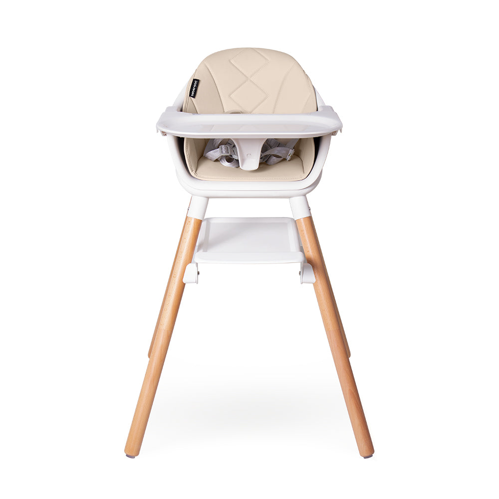 Leather baby high discount chair