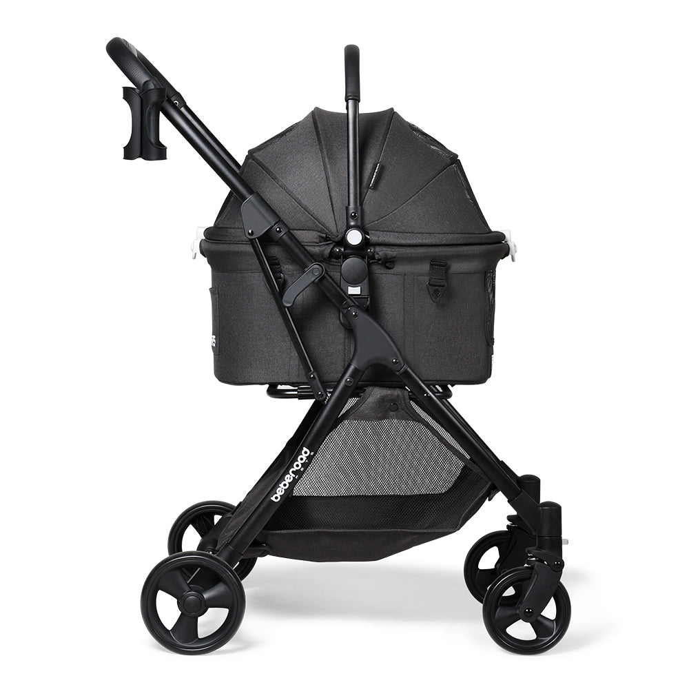 Beberoad R5 Medium Pet Stroller | 180° Canopy | 3-in-1 with Removable Carrier