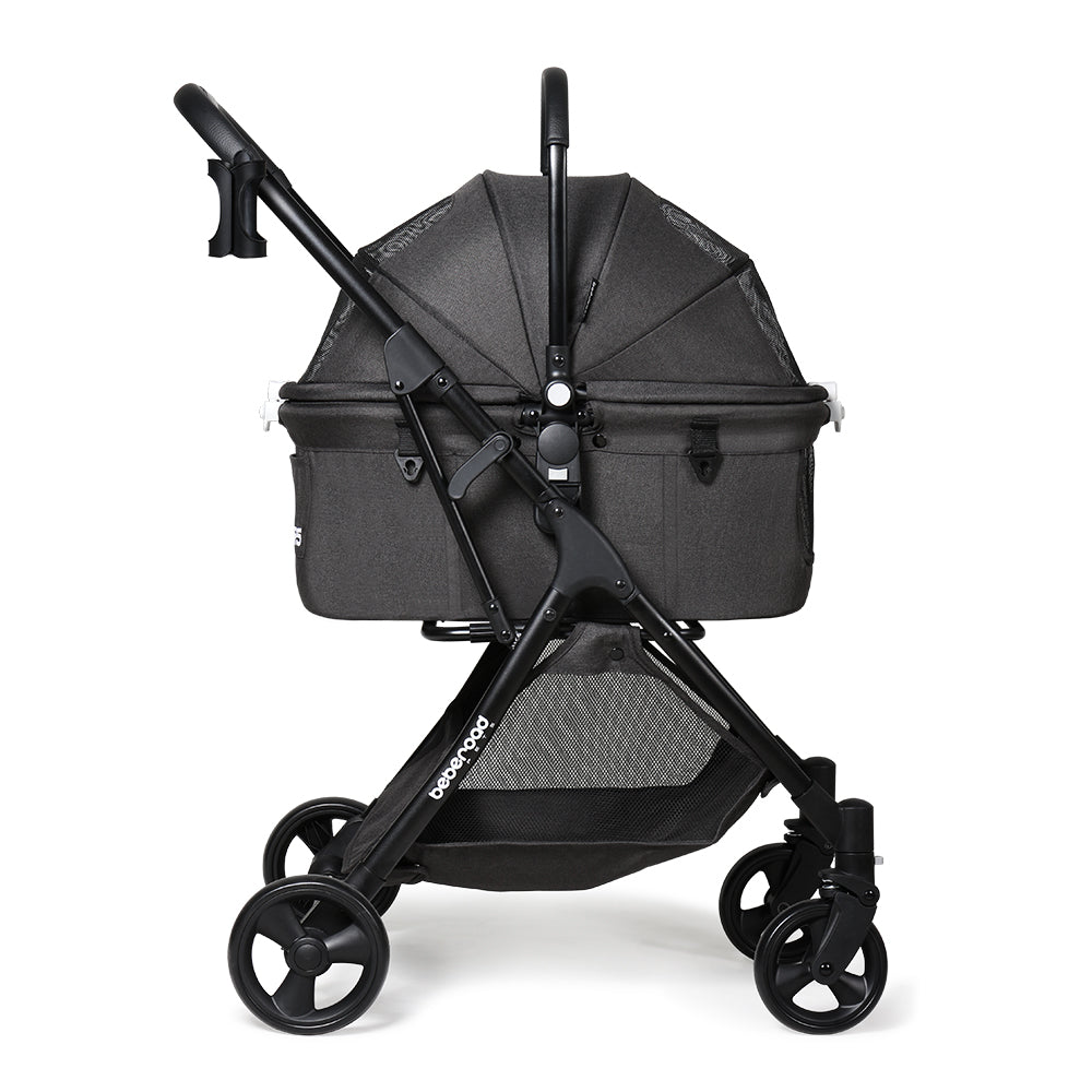 Beberoad R5 Medium Pet Stroller | 180° Canopy | 3-in-1 with Removable Carrier