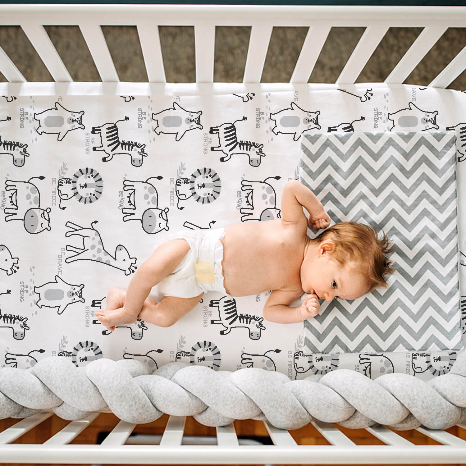 Beberoad Baby Bassinet Sheets | 100% Cotton Soft Universal Fitted Sheets for Oval, 2 Pack