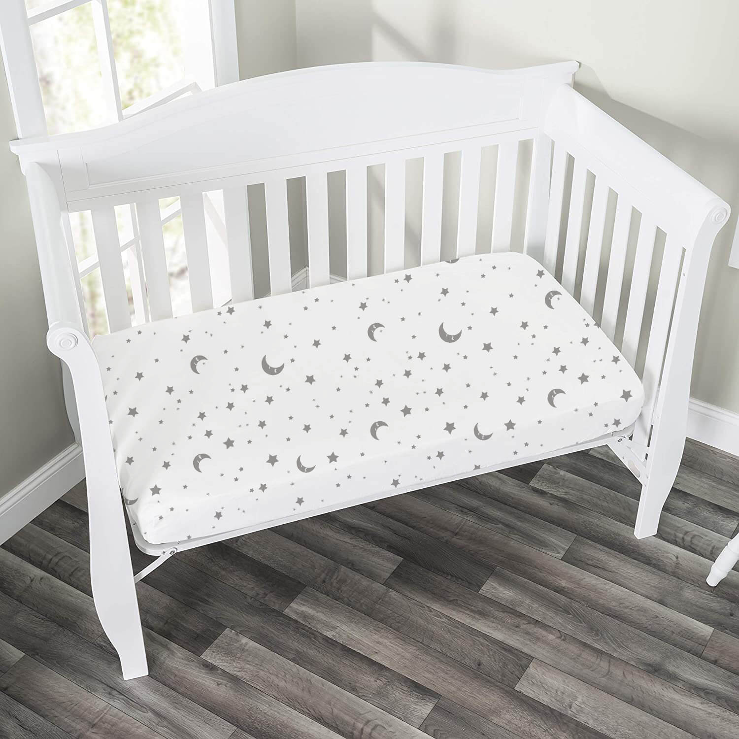 Beberoad Baby Bassinet Sheets | 100% Cotton Soft Universal Fitted Sheets for Oval, 2 Pack