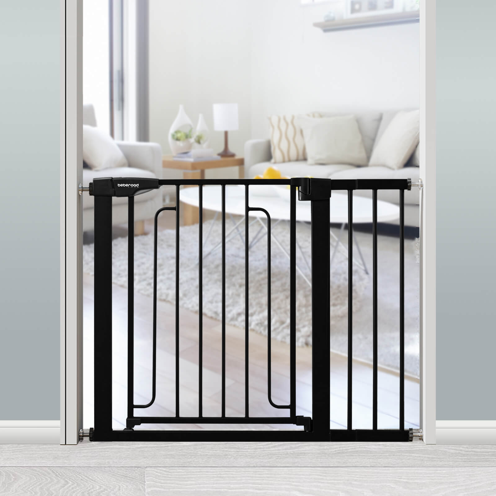 Beberoad Double Door Baby Gat | Pressure Mounted No Drilling | Auto-Close