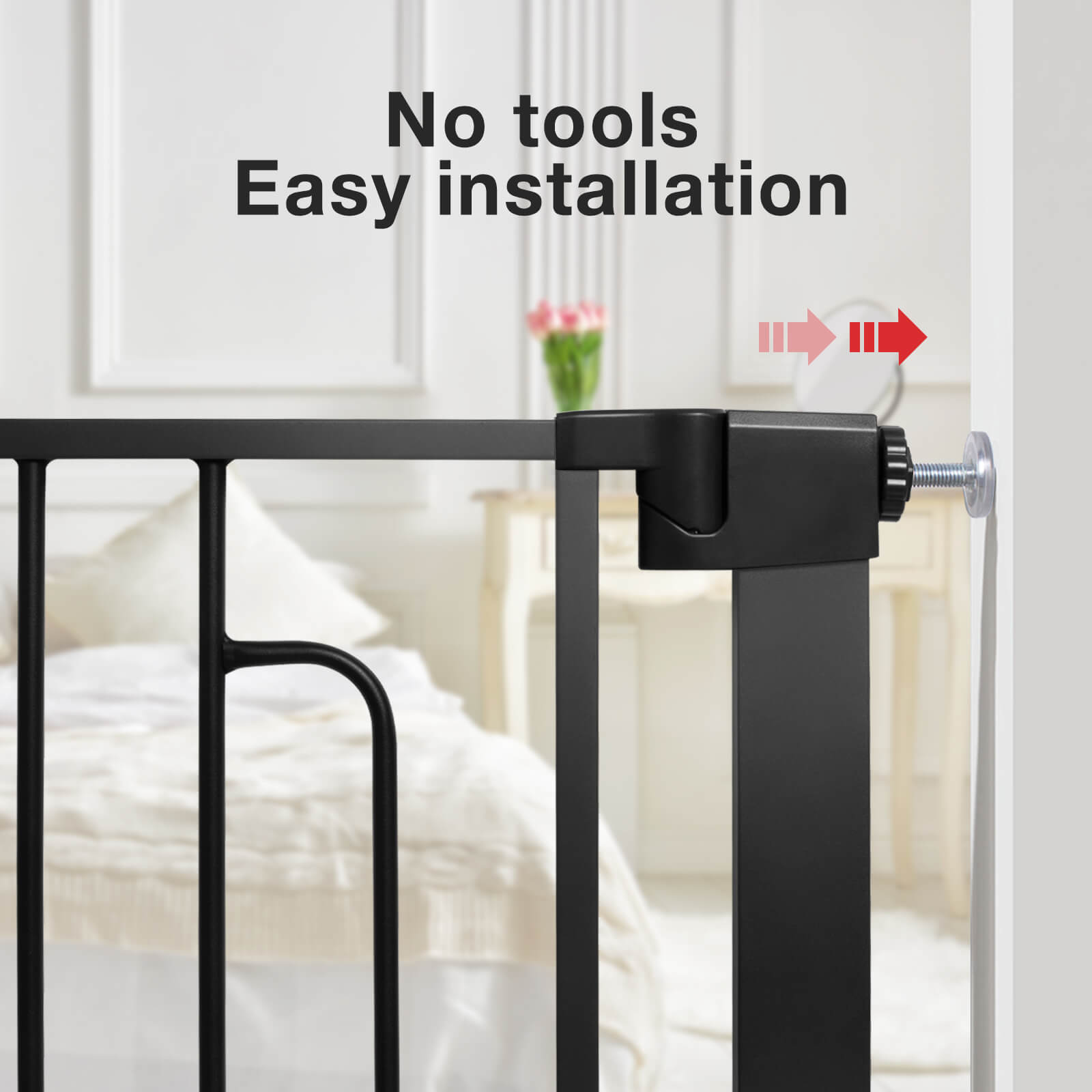 Beberoad Double Door Baby Gat | Pressure Mounted No Drilling | Auto-Close