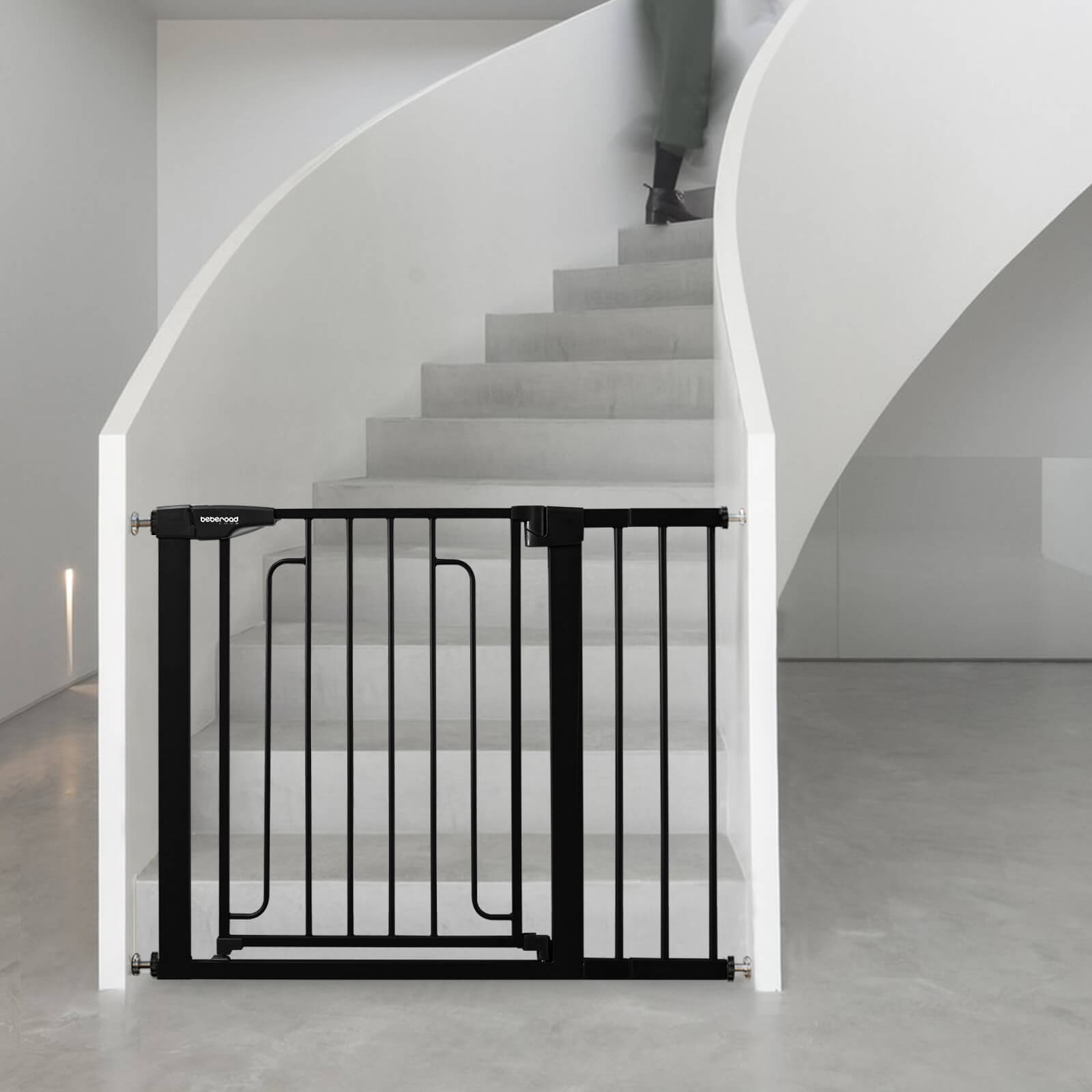 Beberoad Double Door Baby Gat | Pressure Mounted No Drilling | Auto-Close