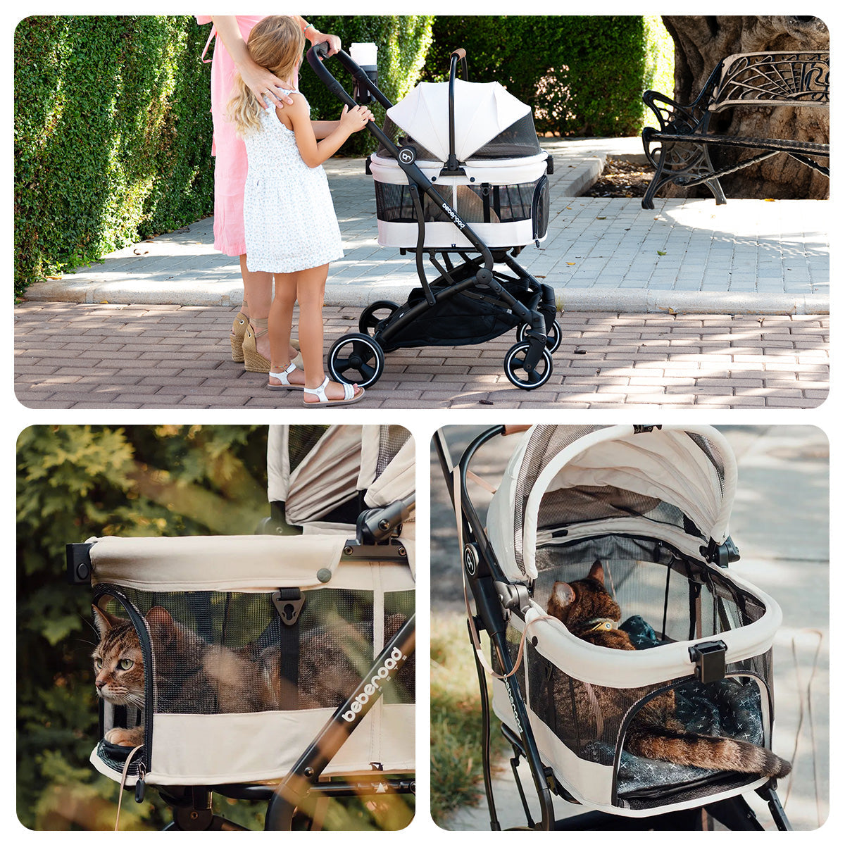 beberoad breathable dog stroller for summer