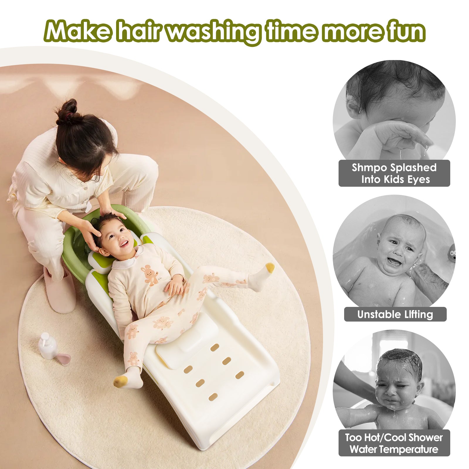 Foldable Toddler Shampoo Chair