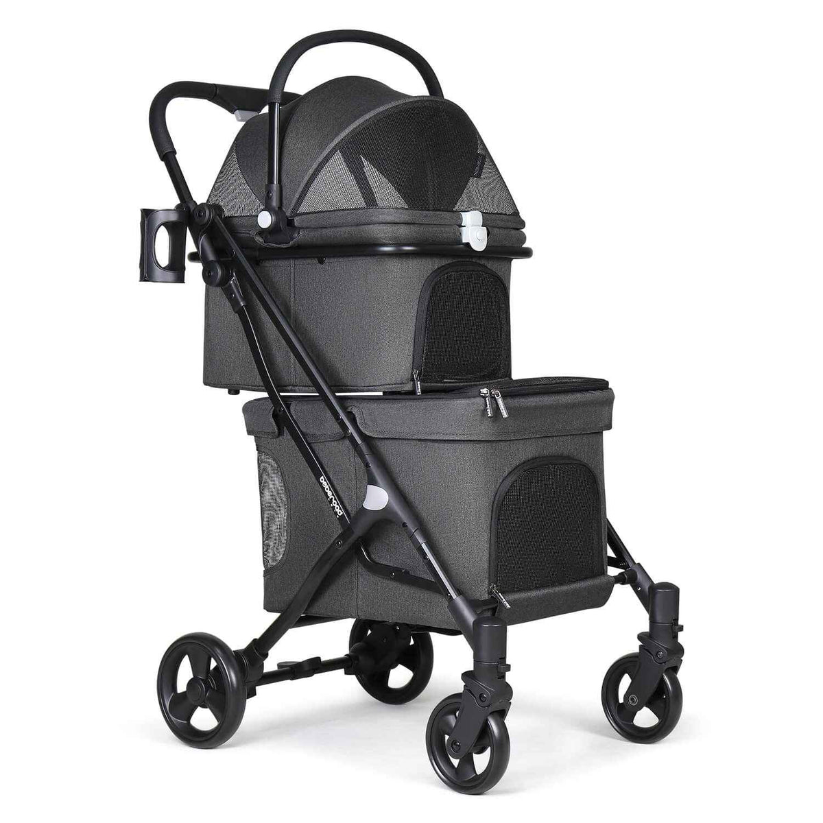 Beberoad T1 Double Pet Stroller | Lightweight Foldable