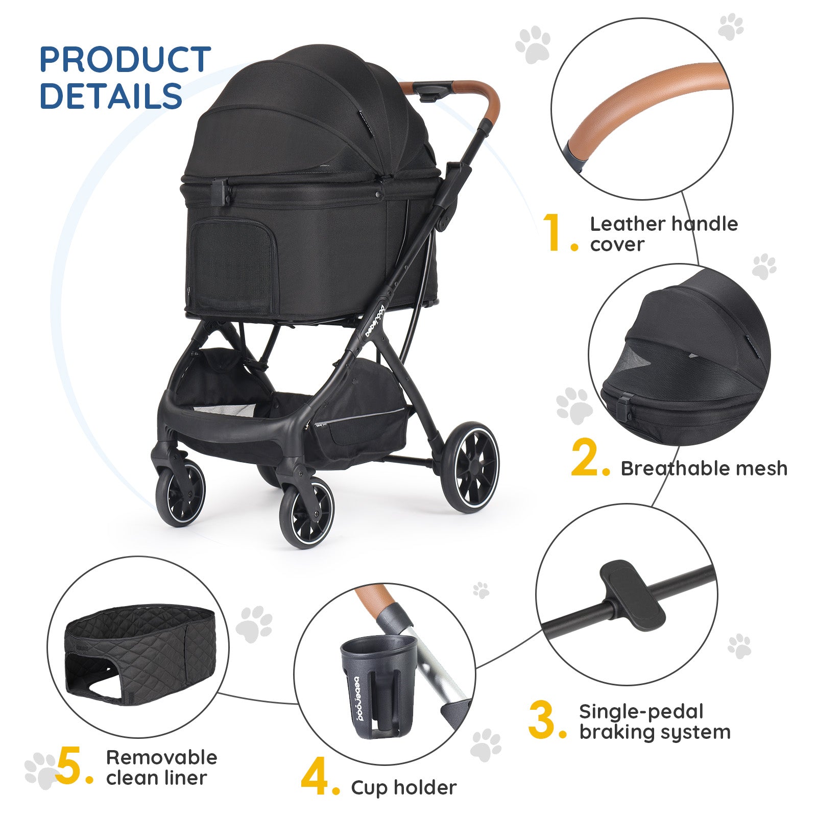 T5 Medium Pet Stroller