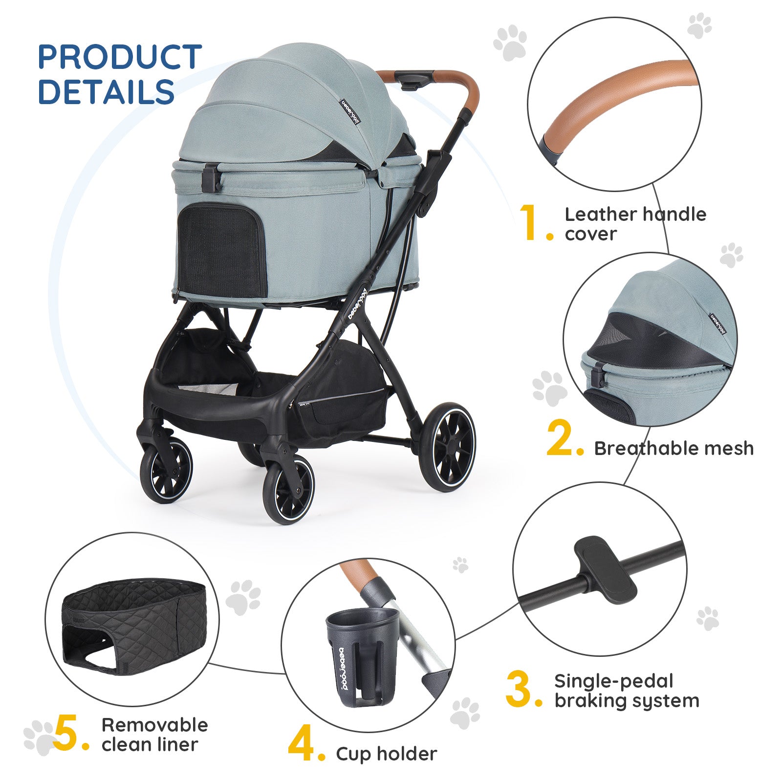 T5 Medium Pet Stroller