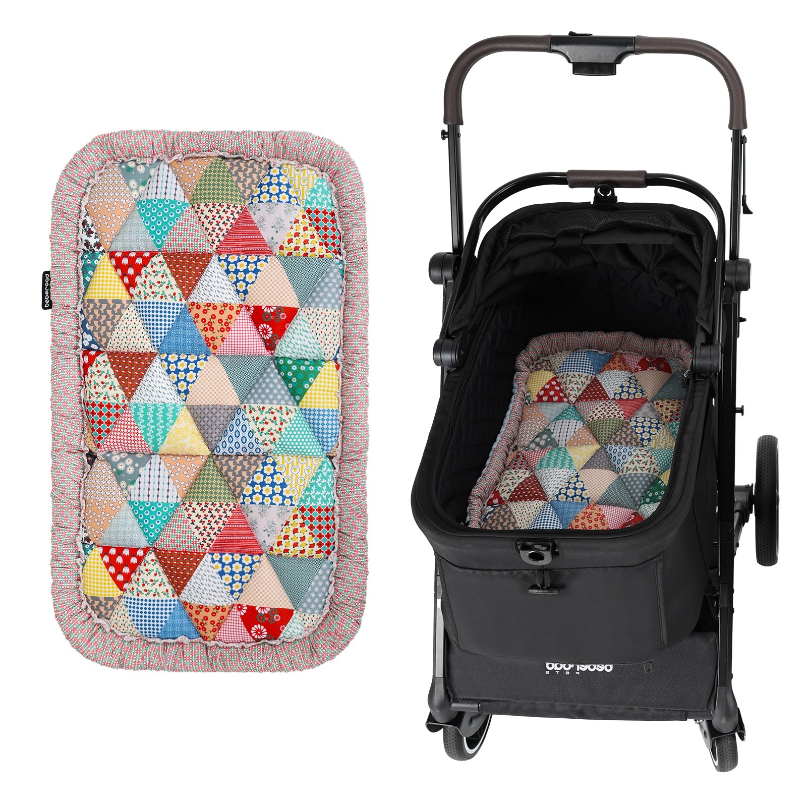Beberoad Reversible Pet Stroller Pad Dual-Sided Cooling & Warmth Cushion