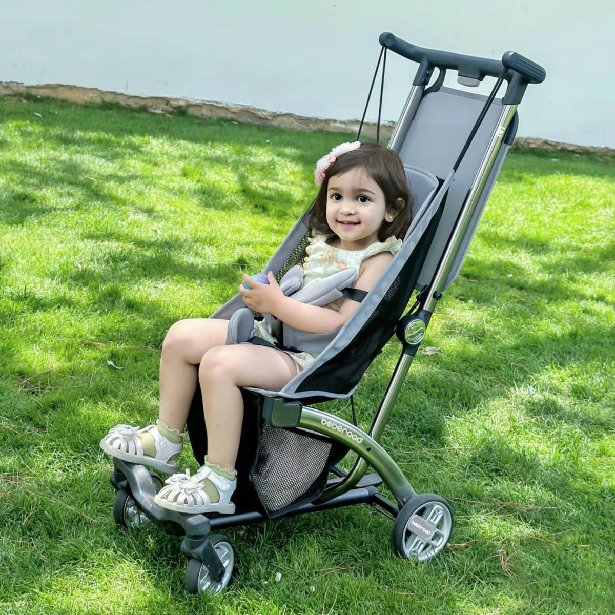 R1 Auto Folding Ultra Lightweight Travel Baby Stroller Gray