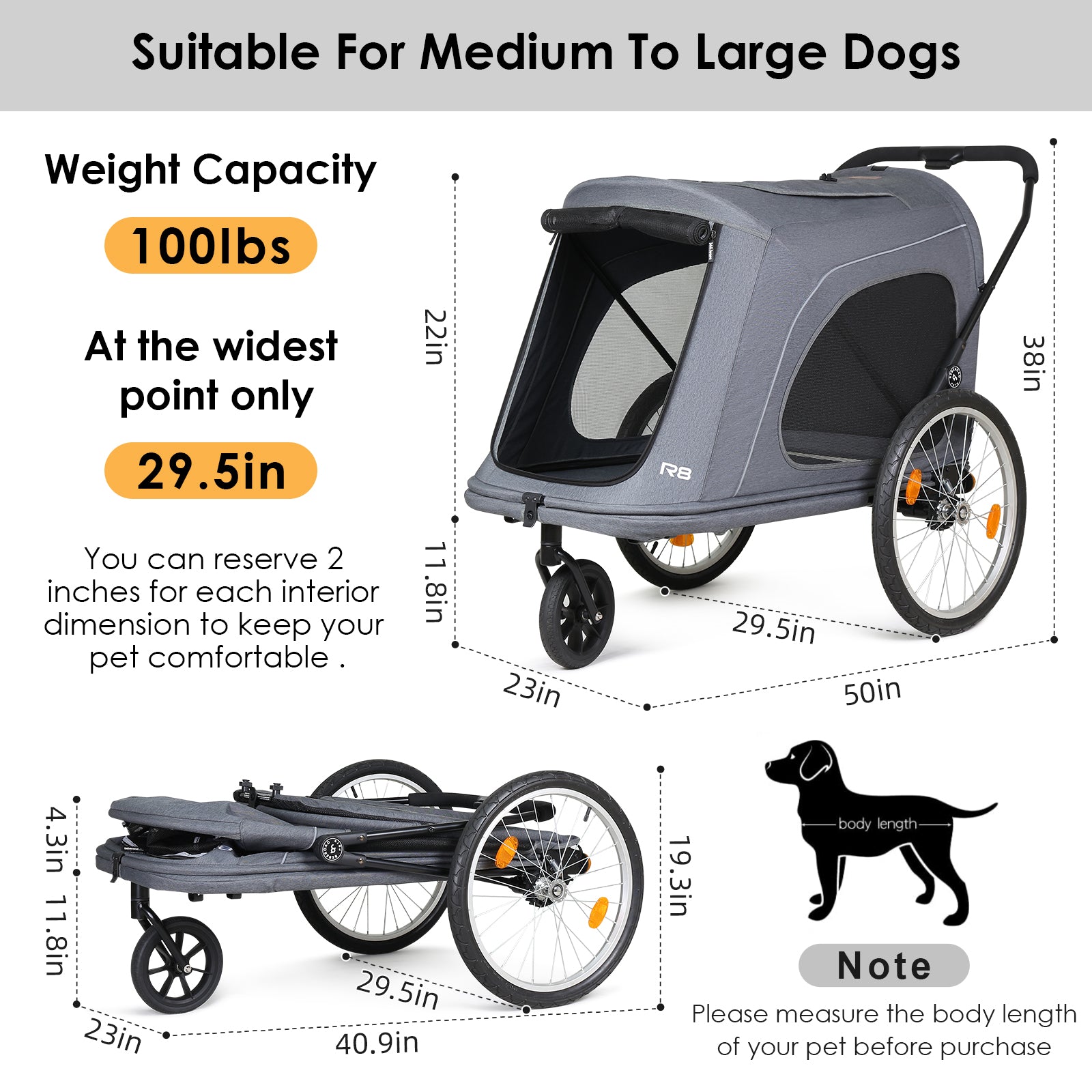 Dog trailer outlet stroller