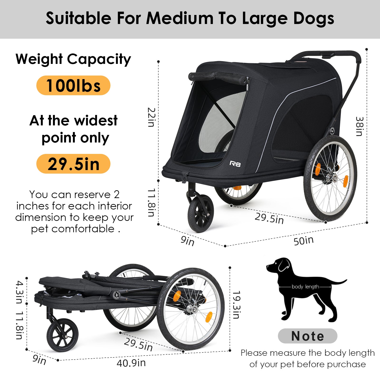 Sepnine best sale dog stroller