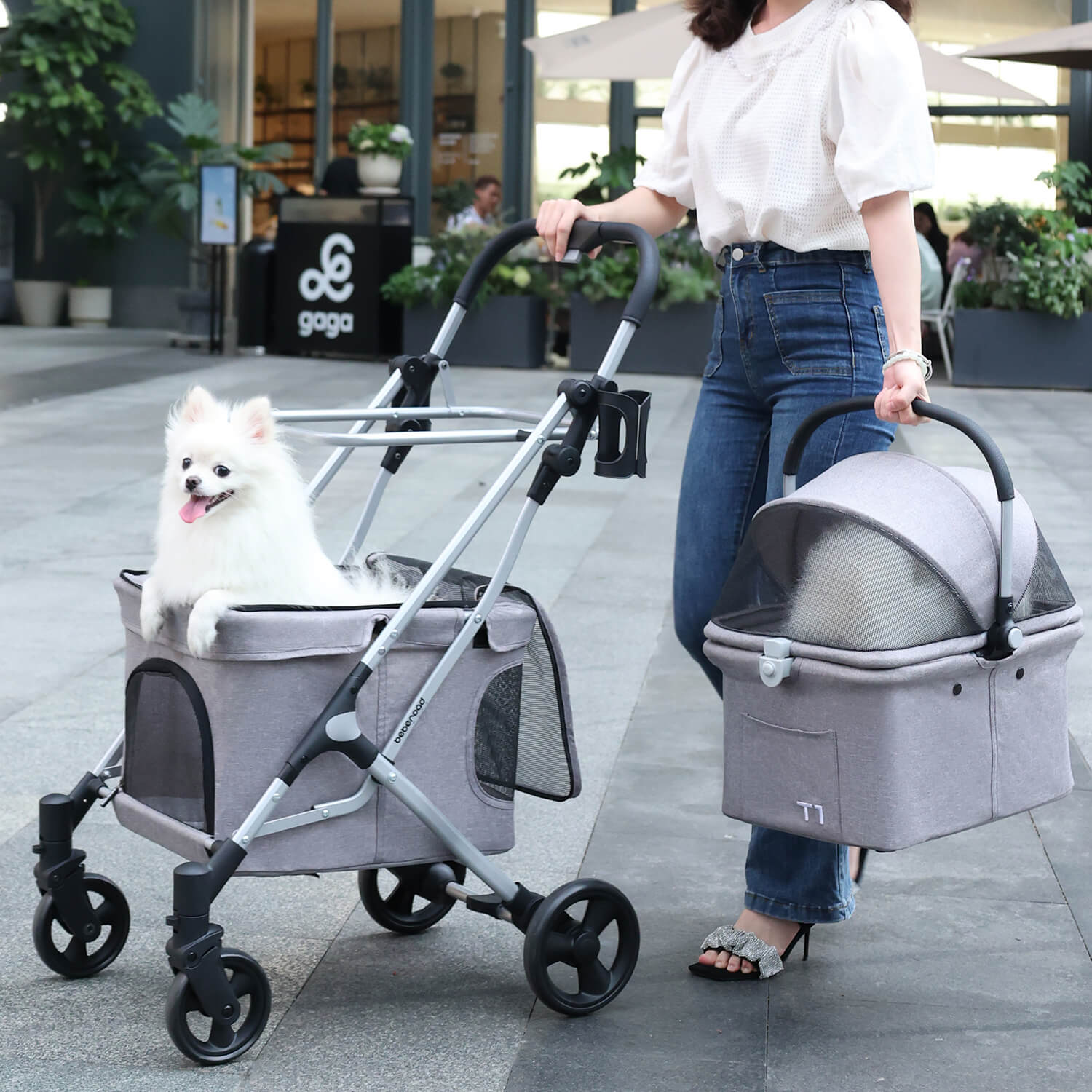 T1 Double Pet Stroller - Outlet Deal Item