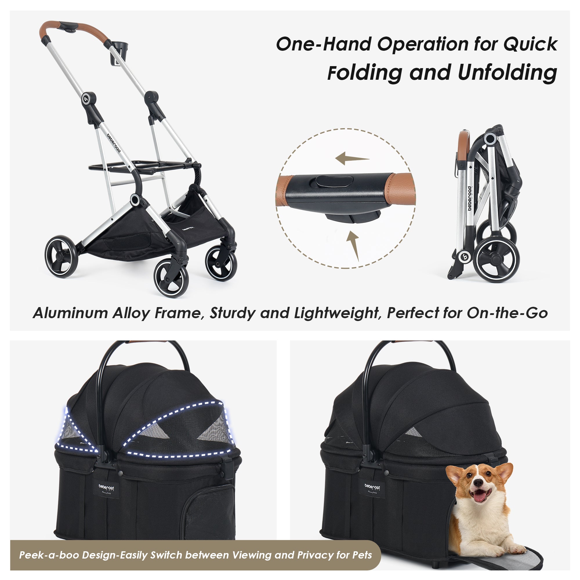 T3 Pro 3-in-1 Pet Stroller