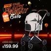 Beberoad T3 3-in-1 Pet Stroller | Detachable Carrier | with Pad, Canopy and Cup Holder