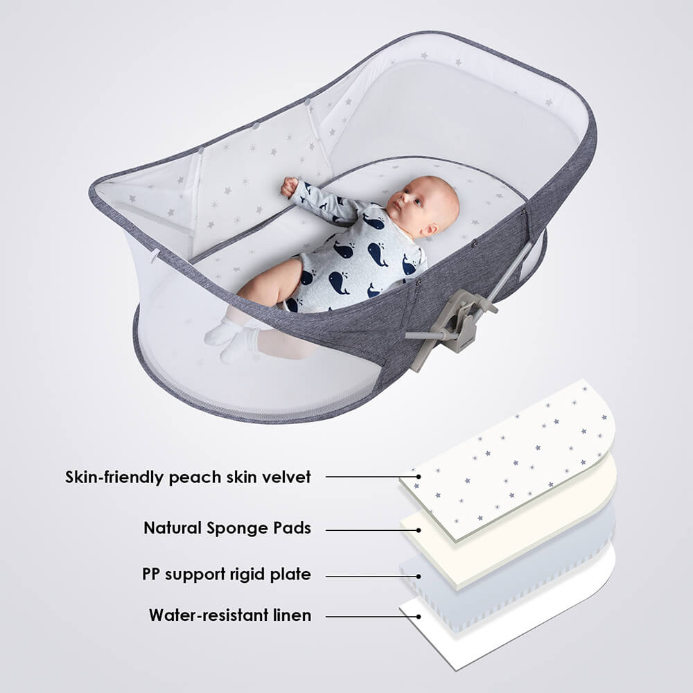 travel bassinet with mosquito net