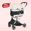 Beberoad T4 Pet Stroller | 4 Wheels Folding | for Small & Medium Pets