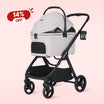 Beberoad X5 Luxury Pet Stroller | Detachable Carrier | for Medium Pets