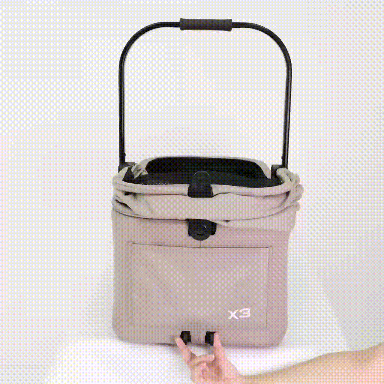 Beberoad X3 2 in 1 Pet Stroller | 4 Wheels Lightweight Foldable Carrier Dog Stroller