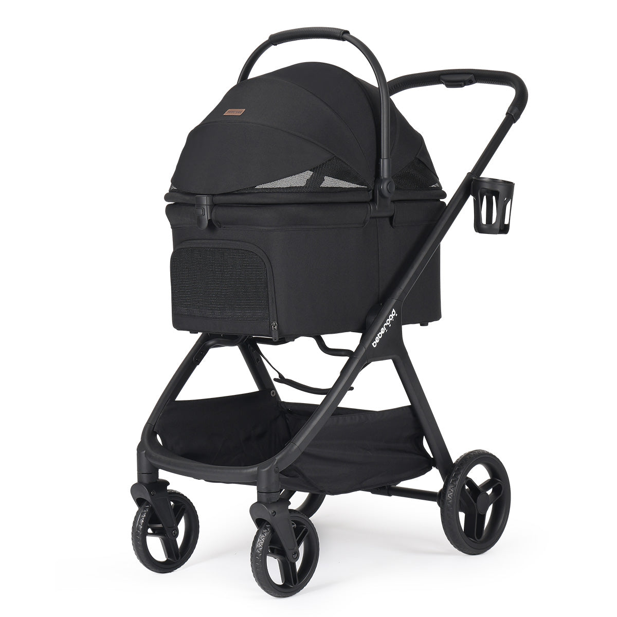 Beberoad X5 Luxury Pet Stroller in Black – 3-in-1 Detachable Carrier ...