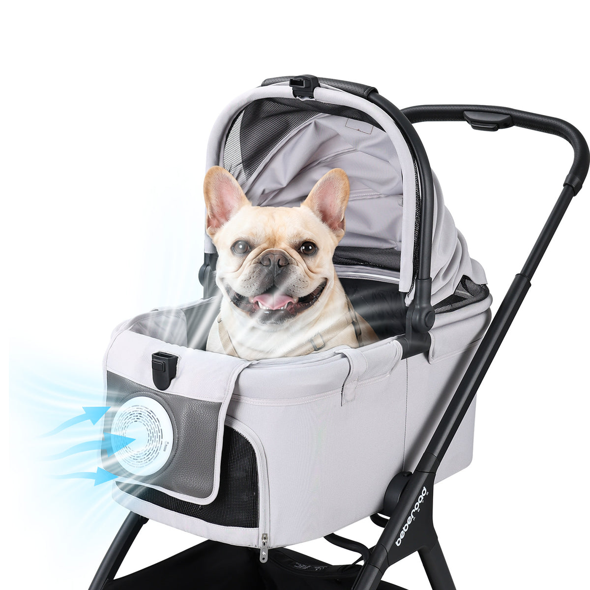 Beberoad Pet Stroller Cooling Pad with Detachable Fan
