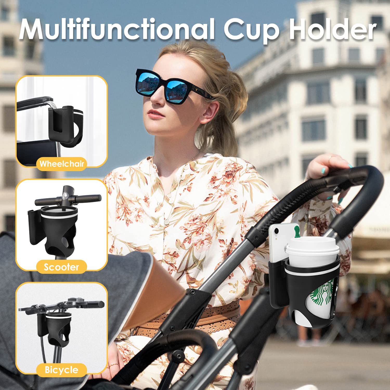 Universal Stroller Cup Holder